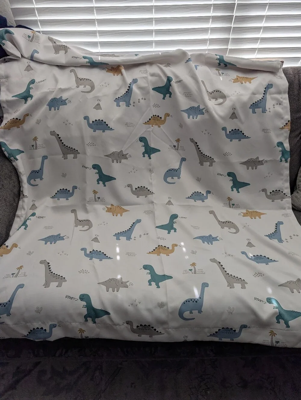 Dinosaur Window Panel Curtains set of 4